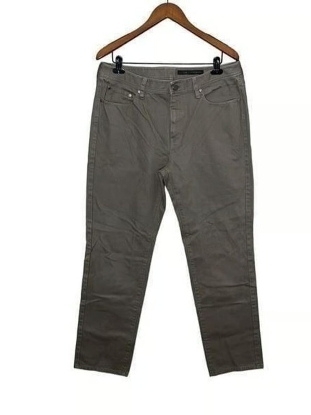 J. Hilburn Men’s Gray Beige Straight Leg Cotton CJK Kirby Jeans Size 36
